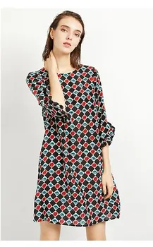 

Special price silk crepe de Chine European and American foreign trade original single ol fashion foreign look thin dress 2020