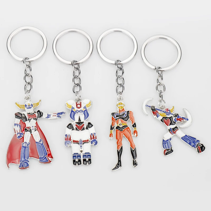 Anime Keychain Mazinger Pendant Keychain Japanese Comic Mazinger Z UFO Grendizer Robot