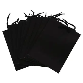 

HOT-10x Kraft paper bags paper bags gift bags Bag Black