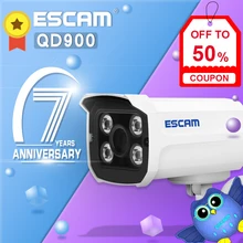 ESCAM QD900 wifi 1080P 2,0 мегапиксельная HD система камер домашней безопасности беспроводная сеть IR Bullet наблюдения наружная мини-камера