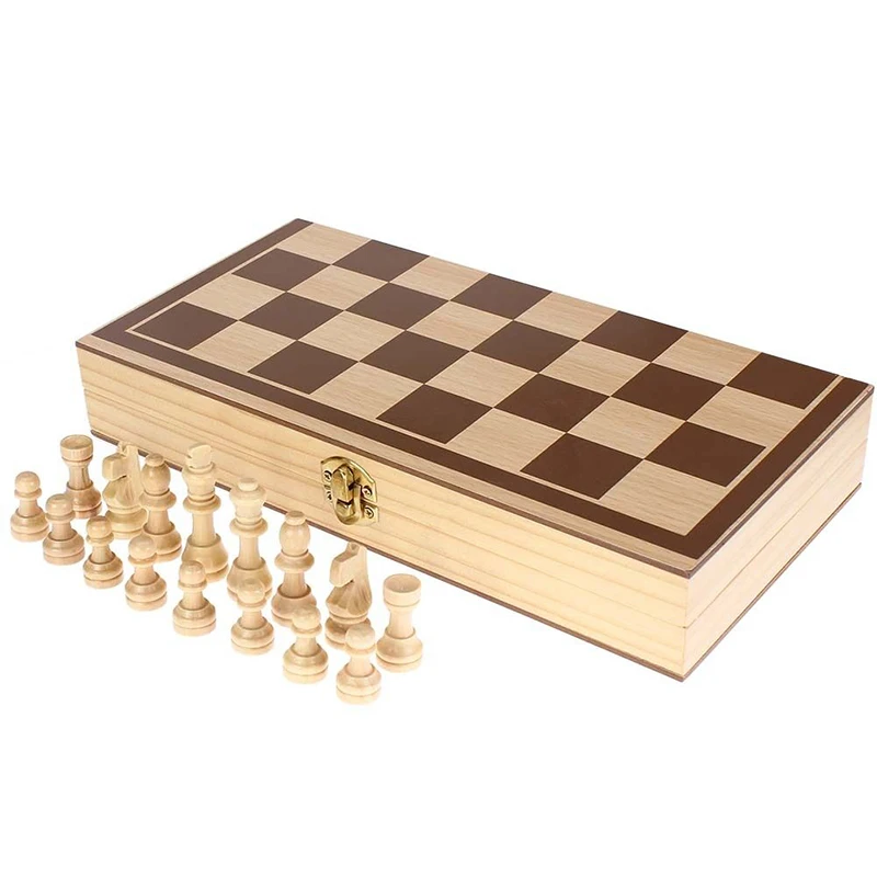 Складные деревянные международные шахматы набор штук смешная настольная игра Шахматная коллекция портативные настольные дорожные игры