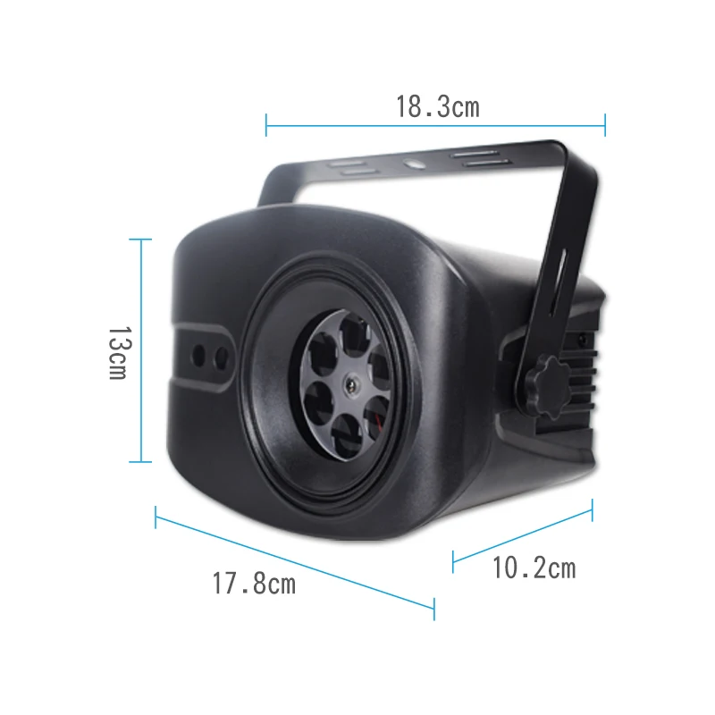 YSH Laser Disco Light Party Lamp Fog Machine Radiation DJ Controller Projecter Led Music Stage Home Decoration Gift RGB Strobe