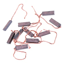 Новые 10 шт. угольные щетки провода генератора Универсальный электрический двигатель щетки Замена 4,5x6,5x20 мм