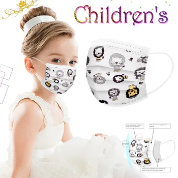 

50PC Children's Breathable Face Shield Mouth Mask Washable Face Mask Reusable Cloth Face Shield Windproof mascarillas Tapabocas