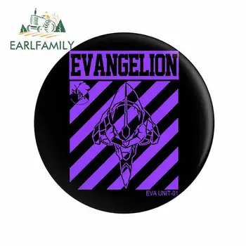 

EARLFAMILY 13cm x 12.9cm For NEON GENESIS EVANGELION DIY Car Stickers DIY Anime Decal Waterproof Suitable For VAN RV JDM