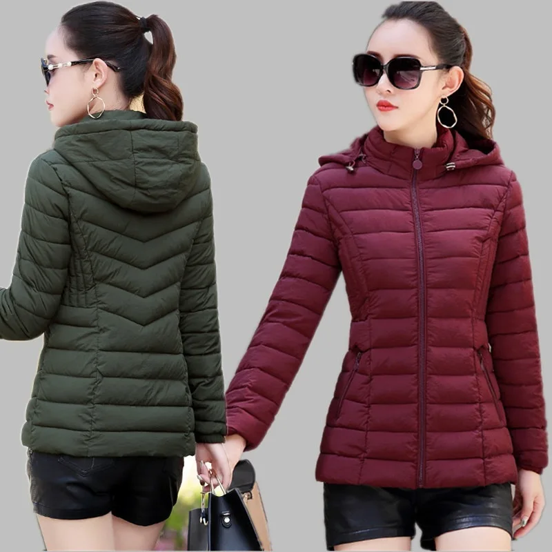 

2018 New Style Thin down Jacket Cotton-padded Clothes Women's Short Winter Slim Fit Cotton-padded Clothes Plus-sized WOMEN'S Dre