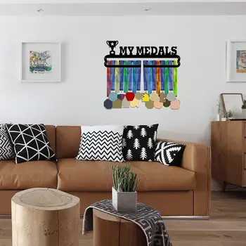 

Sports Medal Display Rack Wall Mount Metal Medal Storage Rack Awards Holder for Medals Storage