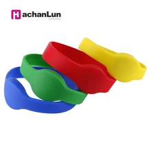 50 шт. RFID ID браслет силиконовые карты браслет 125 кГц TK4100 EM4100 контроль доступа карта доступа Желтый силиконовый браслет