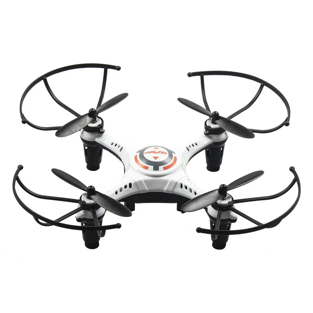 Белый Мини-Дрон 2,4G 4CH UAV Радиоуправляемый квадрокоптер Дрон НЛО с дистанционным управлением Вертолет гироскоп удерживающий высоту Безголовый режим дистанционного управления игрушки для детей - Цвет: Белый