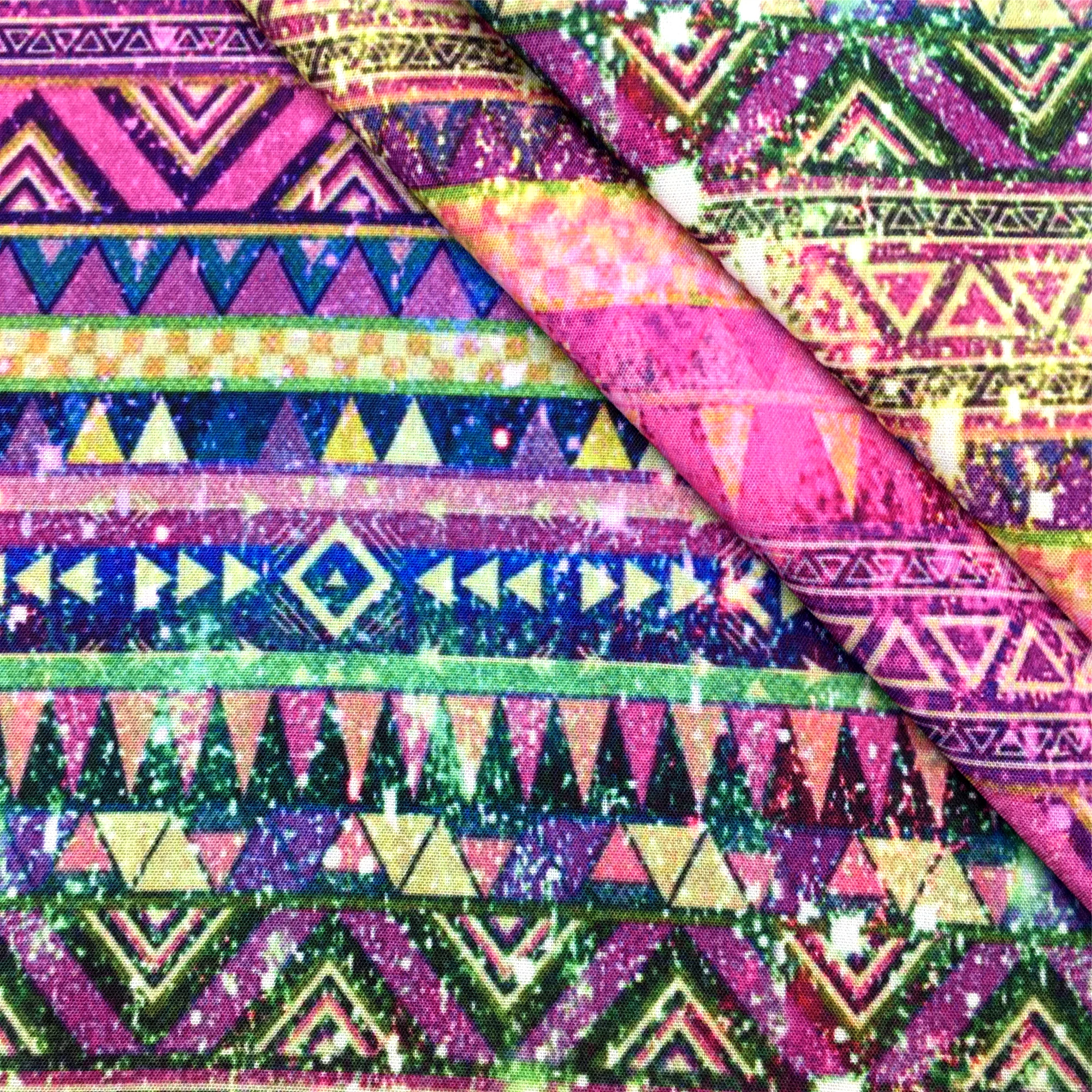 50*145cm Rhombus Aztec Polyester Or Knit Or 100% Cotton Material Fabric Patchwork Sewing Quilting Needlework DIY Cloth Sewing 5