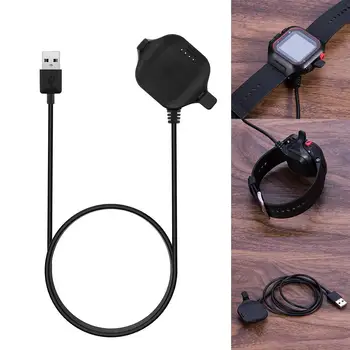 

3.3ft/1M Portable Magnetic Charging Clip Charger Data Charge Cable & Charging Cradle Dock for Garmin Forerunner 25 GPS Running W