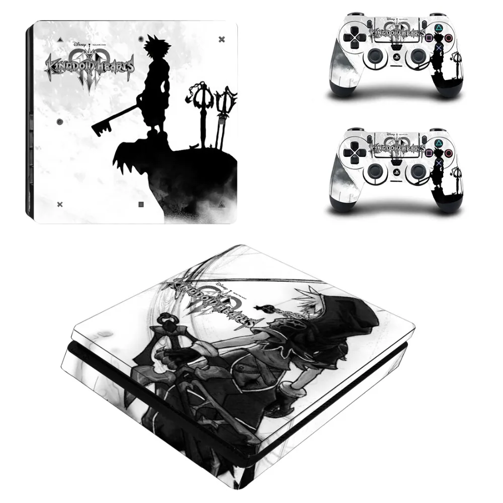 Kingdom Heart 3 Полное покрытие лицевые панели PS4 тонкая кожа Виниловая наклейка, стикер для Playstation 4 консоль и контроллер PS4 тонкая наклейка