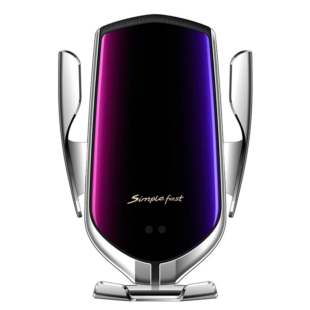 R2 крепление для смартфона автоматический зажим Быстрый Интеллектуальный держатель тихий гравитационный аксессуары для автомобильного зарядного устройства IR Беспроводной натяжитель