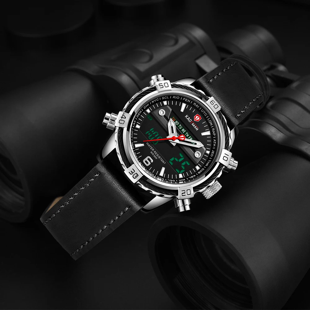 

Luxury Men Sport Watch TOP Brand KADEMAN LCD Digital Watch Military Army Wristwatches Man Automatic Date Clock Relogio Masculino