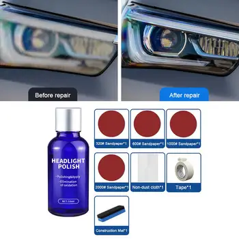 

10ML Car Styling Headlight Polish Liquid Cars Restoration Agent Scratch Repair Kit Brightening Headlight Repair Lamp Paint Care