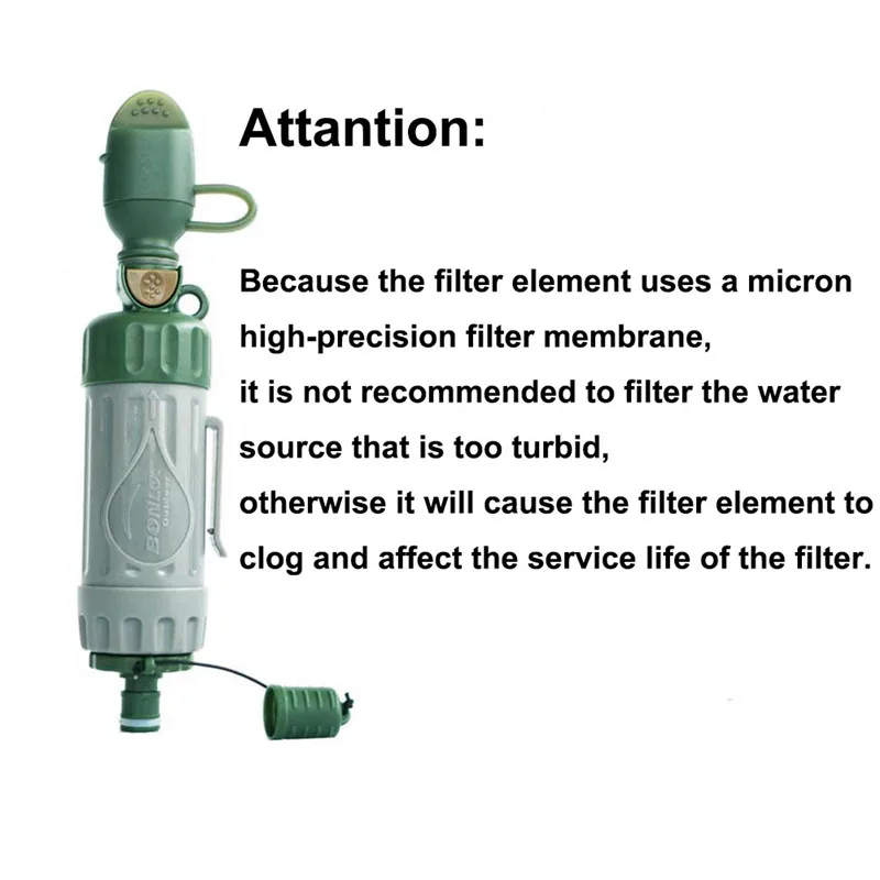 Открытый очиститель воды выживания портативный фильтр для воды замена системы воды фильтр воды Кемпинг Туризм аварийный срок службы