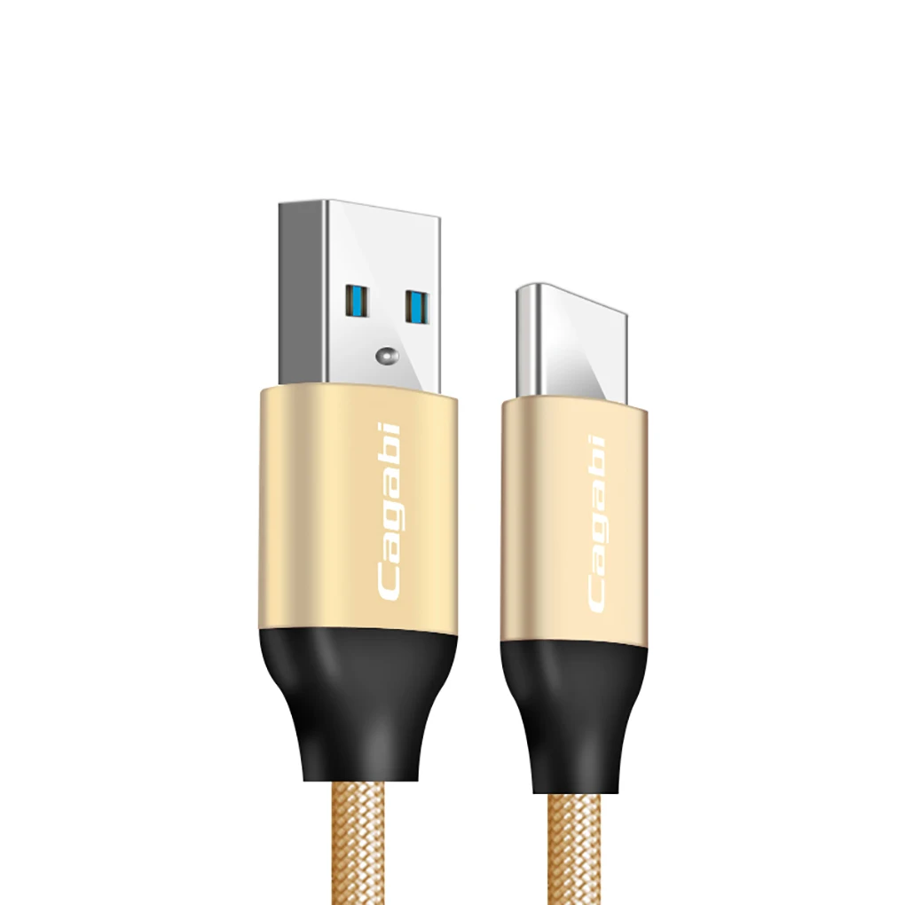 Cagabi 2,4 в настоящее время быстрой зарядки Quick данных Передача USB Тип-C кабель феррита Нержавеющая сталь разъем