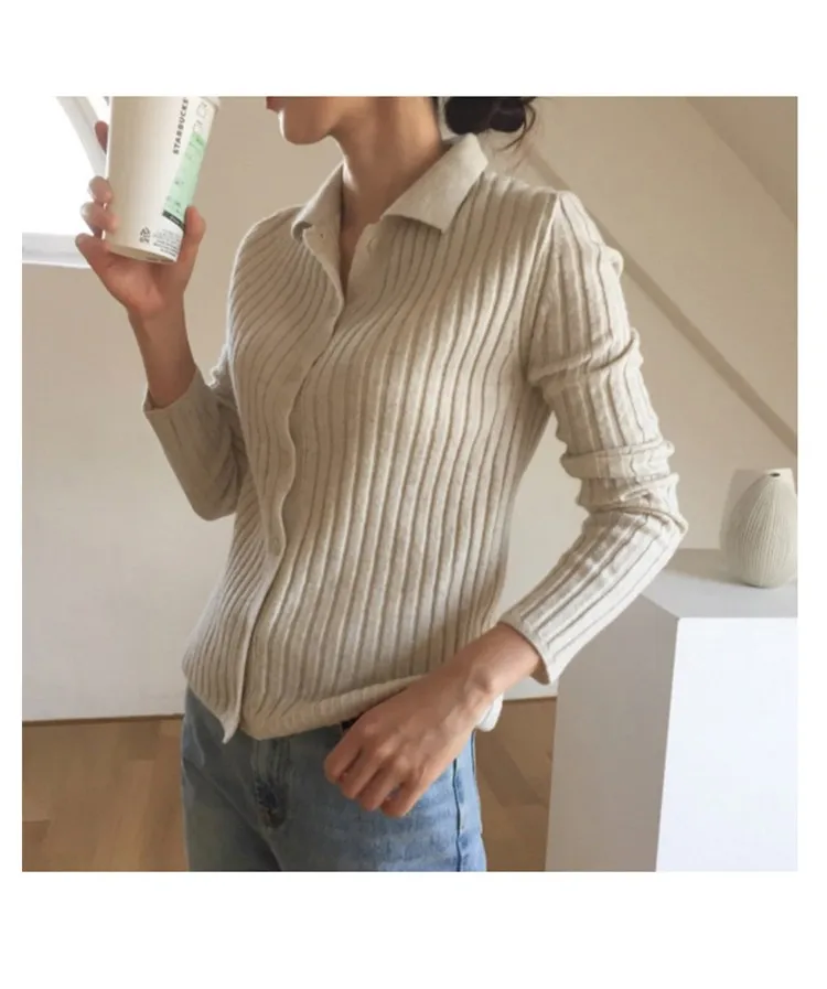 Limited Time-limited Wool Poncho Women Sweater Single-breasted Lapel Knit Cardigan Long-sleeved Buttoned Vintage Cardigans
