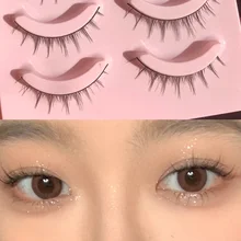 5 Pairs Cosplay Natural Cross False Eyelashes Handmade Daily Nude Makeup Eyelashes Eyelash Extension Beauty Tools