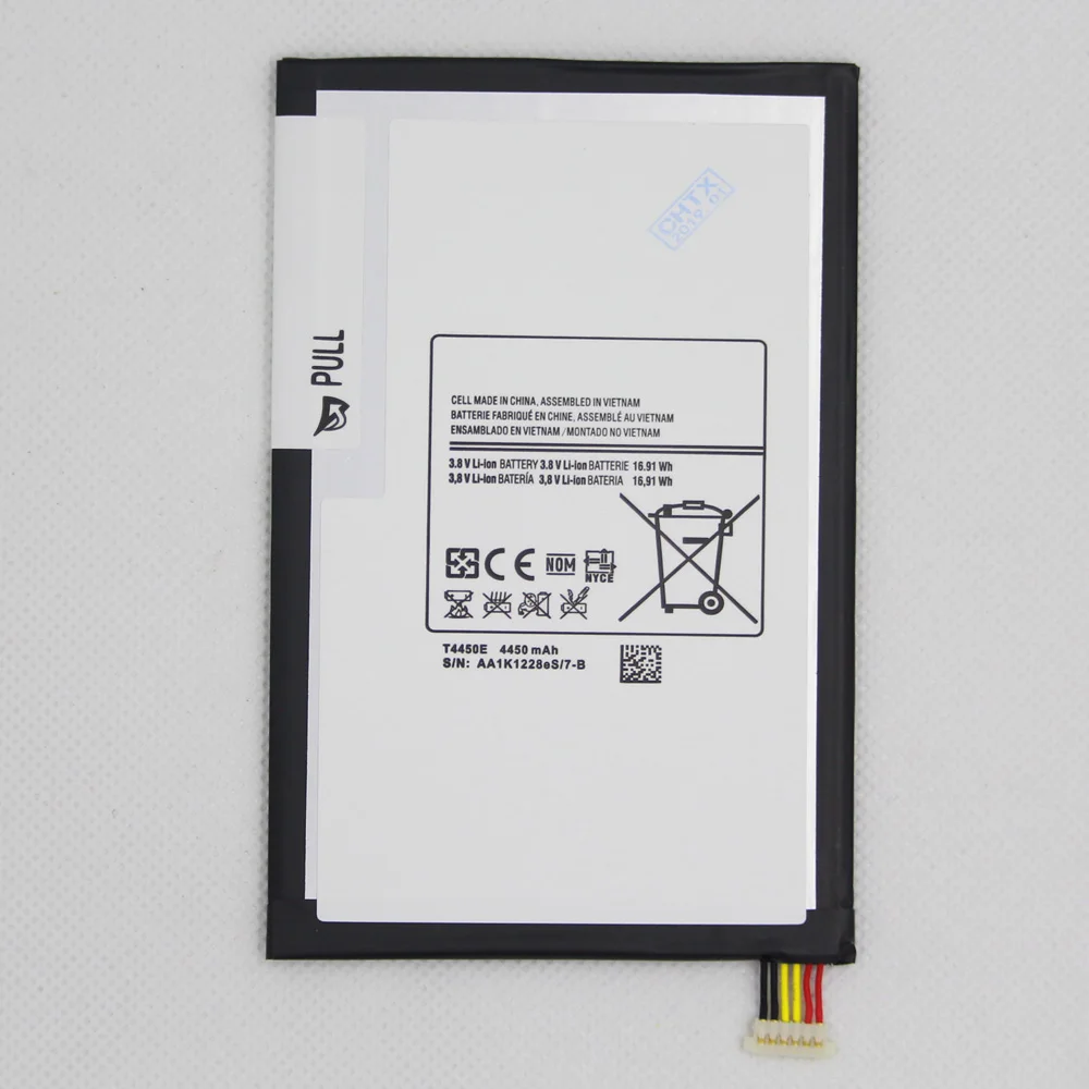 Замена аккумулятора 2 шт./лот T4450E 4450 мАч для Samsung galaxy Tab Tablet 3 8 &quot8 0 T310 T311 T315 E0396 |