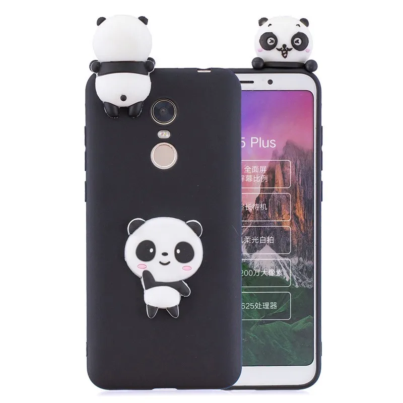 Мягкий ТПУ чехол с 3D единорогом пандой КАКТУСОМ для Xiaomi Mi A1 A2 Lite A3 9t Redmi 7 6A 4X S2 Note 8 6 5