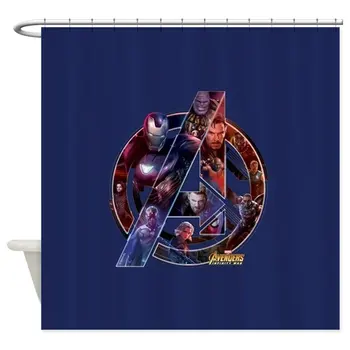 

Avengers Infinity War Symbol Decorative Fabric Shower Curtain