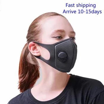 

10 PCS anti-Pollution Mask Anti Air Dust Smoke Pollution face Mask with Adjustable Straps and Washable Respirator black Mask