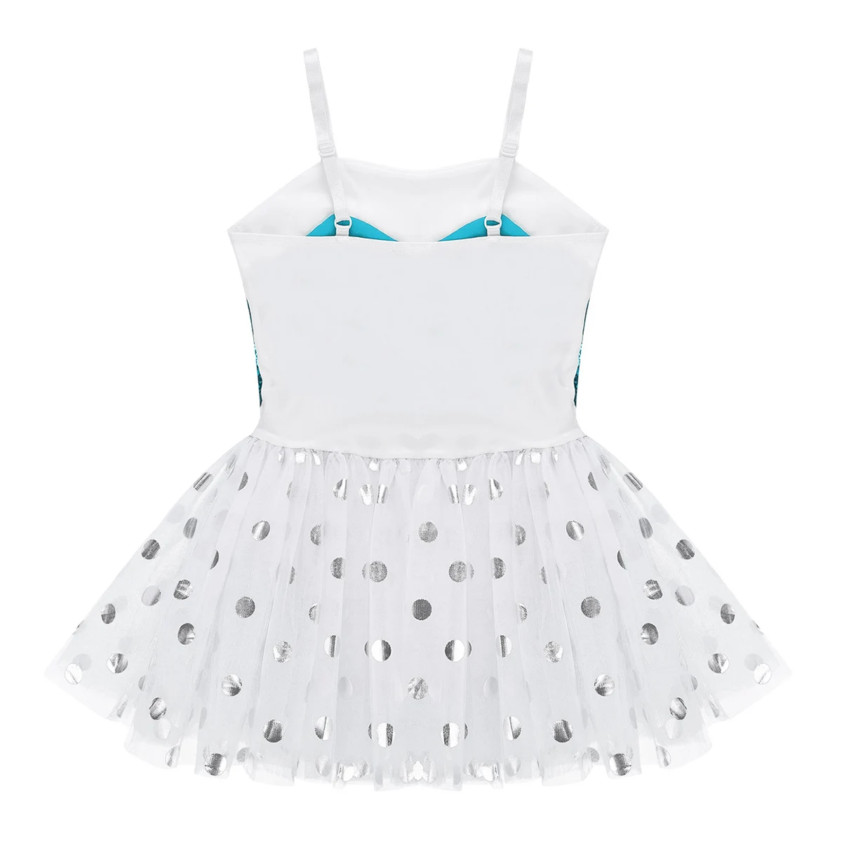 Kids Girls Gymnastics Leotard Ballet Dance Costume Shiny Sequin Dress Sequins Mesh Dancewear Ballerina Tutu Ballet Leotard Dress
