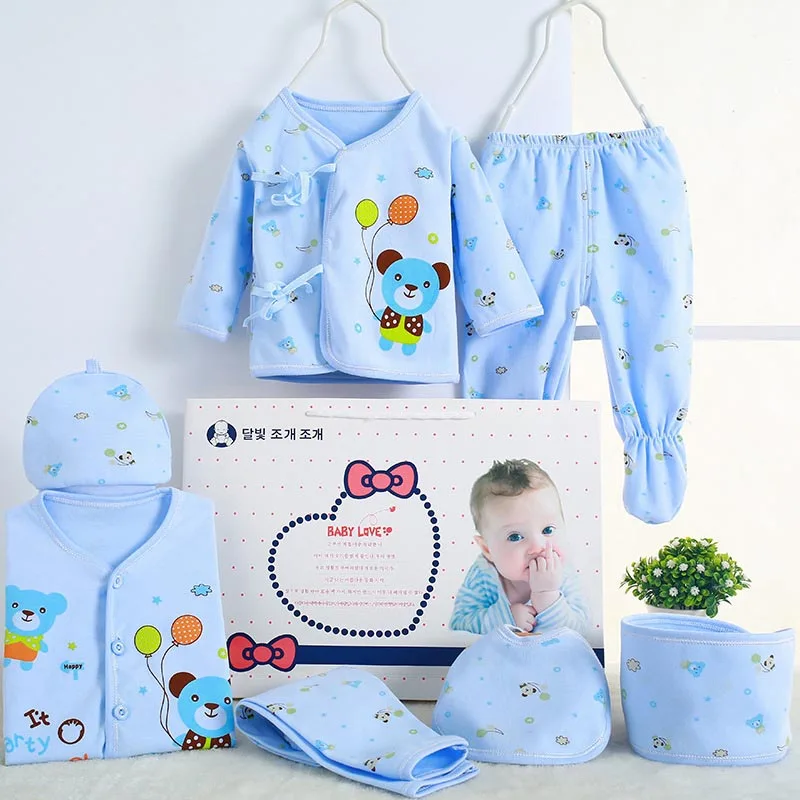 KX0391BL Комплект одежды для новорожденных; модное нижнее белье из хлопка для младенцев; костюмы для маленьких мальчиков и девочек; комплект одежды для детей от 0 до 3 месяцев - Цвет: KX0391BL