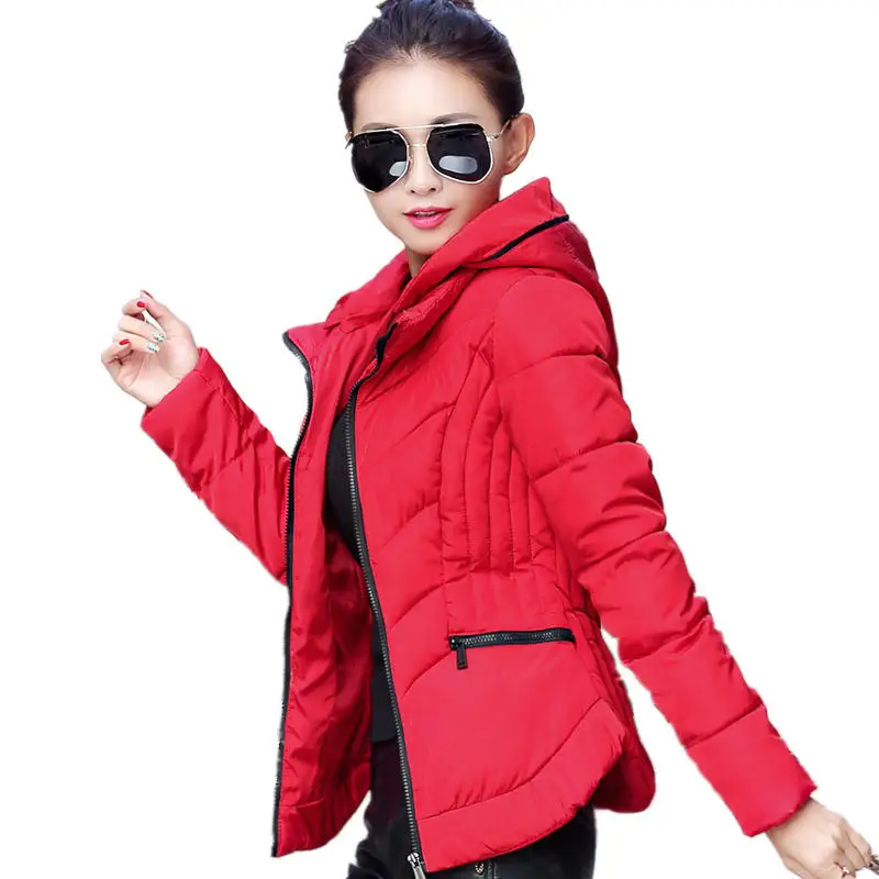 

Short Down Cotton Jacket Women Clothing Parka Casual Autumn Winter Coat Female Warm Thick Ladies Coats Winter Jacket 3XL Q1976