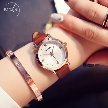 

Watches Women Fashion Luxury Quartz Wristwatches Ladies Waterproof Leather Elegant Female Clock Simple Couples Wrist Watch Woman