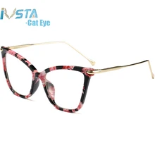 IVSTA, винтажные оправы для очков, цветочный узор, для девушек, стимпанк, большие, негабаритные, по рецепту, очки для женщин, для зрения, близорукость, Nerd TR90