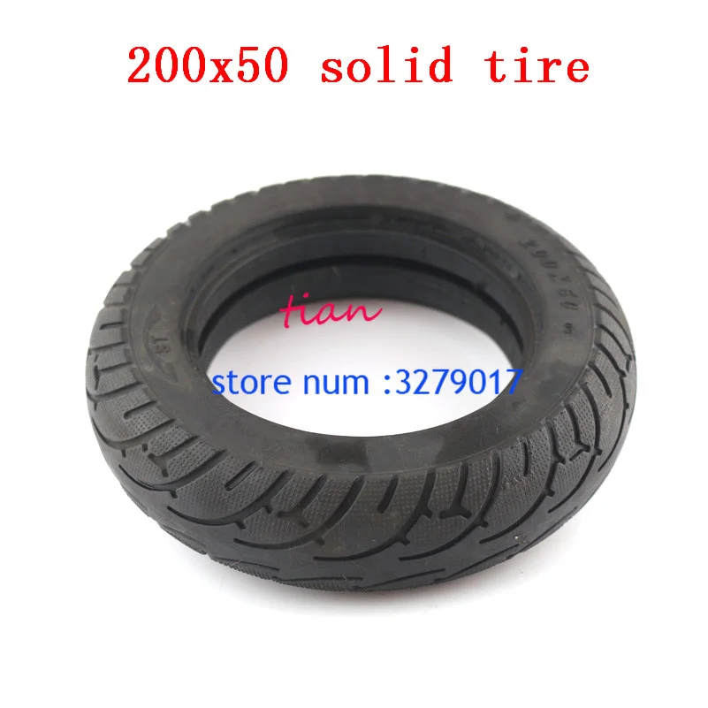 Good quality Tires 200x50 Solid Tire with Grooves for 8'' Electric Scooters 200*50 Solid Tyre motor