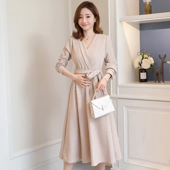 

Moms New Sexy V-Neck Nursing Breastfeeding Dress Maternity Clothes Party Maternity Dresses For Pregnant Women Pregnancy Dress