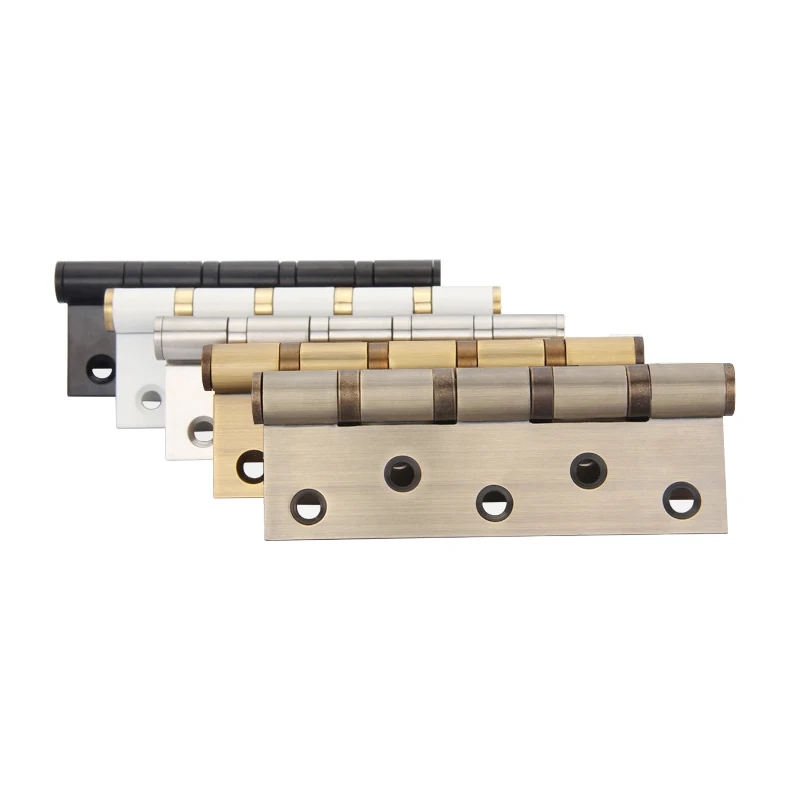 2PCS Antique Stainless Steel Door Hinge Wood Doors Household Furniture Home Hardware Ball Bearing Flush Door Hinges Mute Bearing