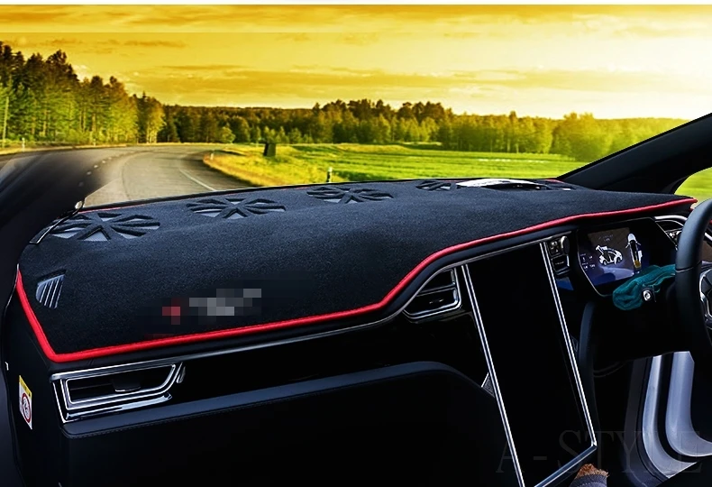 Для TESLA MODELX модель X- крышка приборной панели коврик солнцезащитный тент Избегайте светильник Коврик Для приборной доски протектор Авто аксессуары