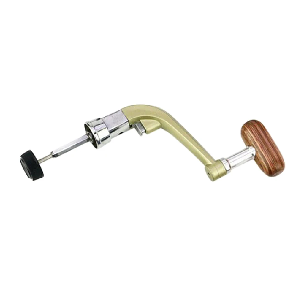 Black Metal Rotary Knob Power Handle for Fishing   Reel Replacement Handle Nonslip Grip