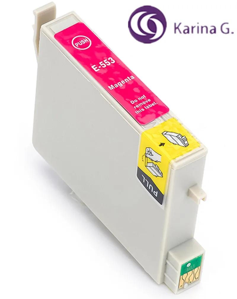 Совместимый картридж для принтера T0551 T0552 T0553 T0554 подходит Epson Stylus Photo RX420 RX425 RX520 R240
