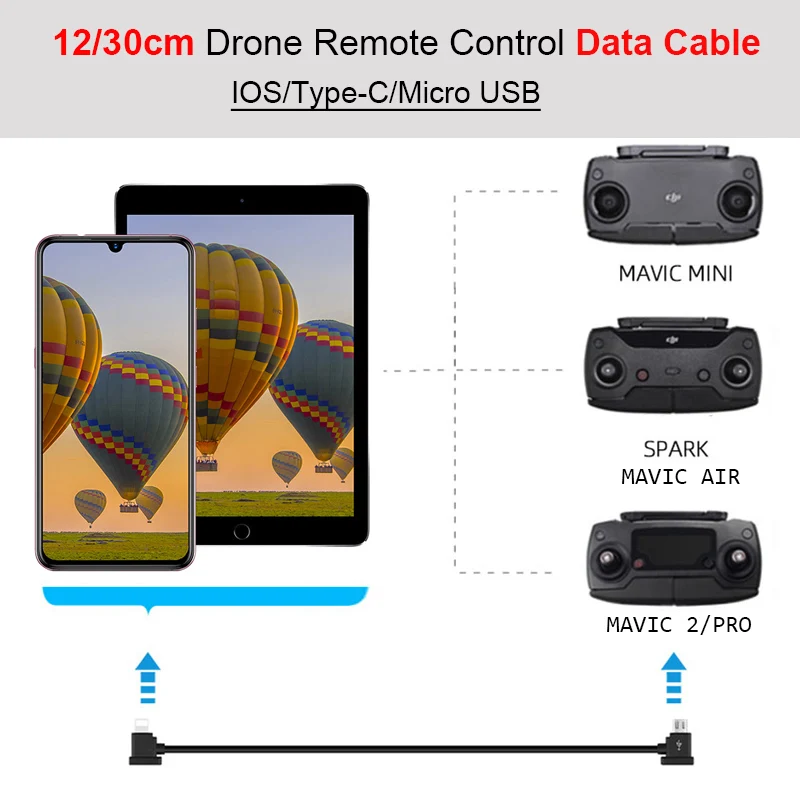 Кабель для передачи данных дрона с дистанционным управлением OTG DJI Mavic