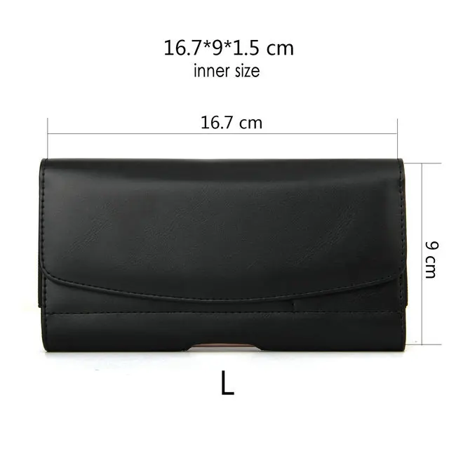 Black L Universal Phone Pouch Waist Case for Funda Xiaomi Mi 9T Case Mi A3 Mi9 T Mi 9 Lite 8 SE K20 Redmi Note 7 Case 360 Protect Cover - Color: Black L