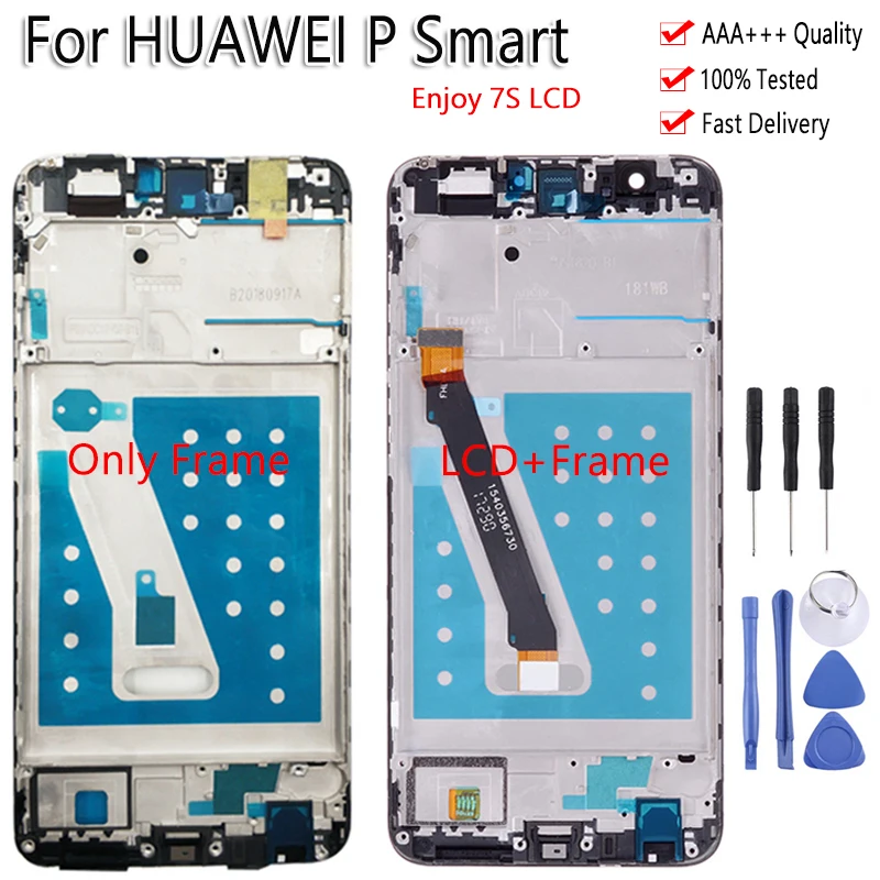 5,6" для huawei P Smart G-LX1 FIG-LX3 сенсорный ЖК-экран с рамкой дигитайзер сборка Замена для huawei Enjoy 7S дисплей