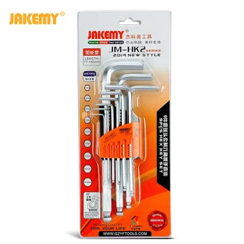 

JM-HK2 9 in 1 1.5mm - 10mm Hexagon Allen Key Wrench Set Hex Key Set Spanner set Screwdriver Set Tool Kit