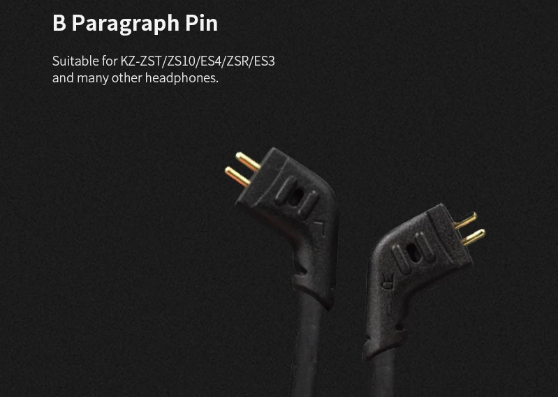 2PIN Bending KZ беспроводной Bluetooth Кабель обновление провод модуля с 2PIN/MMCX разъем для KZ ZS10 PRO/ZS6/AS12/ZST/ZS7/AS16/AS10/ZSN/ZSX - Цвет: 2PIN Bending