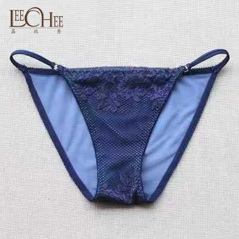 Leechee AP9014 женское нижнее белье бесследные сексуальные кружевные женские трусики дышащий светильник с низкой талией хлопковые трусы - Цвет: Blue