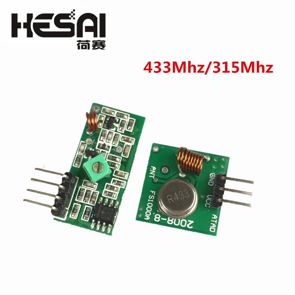 433mhz Rf Transmitter And Receiver Module Link Kit For Arm/mcu Wl 