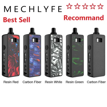 

Best Original MECHLYFE Ratel 80W TC Rebuildable Pod Kit Power by 18650 Battery & 5-80W Adjustable Output Pod system vs Drag 2