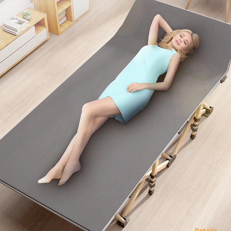 

Folding Bed Nap Recliner Single Lunch Break Office Home Simple Multifunctional Summer Portable Adult March Chaise Lounge
