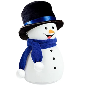 

Kids Night Light, Nightlight for Bedroom, 7 Colors Change & Tap Sensor Safe Silicone Baby Nursery Lamp with Music, Cute Snowman