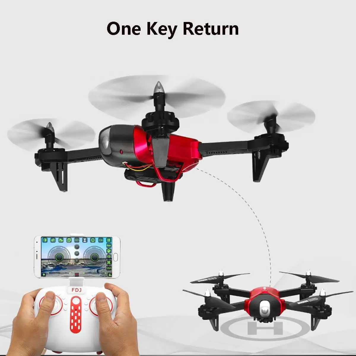 Wi-Fi FPV W/камера удержание высоты один ключ возврат складной рычаг RC Квадрокоптер Дрон датчик силы тяжести Стабильный широкий диапазон Безголовый режим