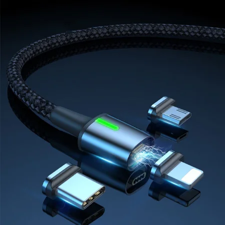 Baseus Магнитный кабель Micro USB type-C для samsung s9 iPhone Xr, магнитный usb-кабель для зарядки, адаптер для мобильного телефона, usb-кабель - Цвет: For iP Type C Micro